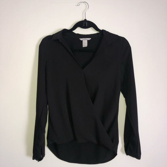 Black H&M Blouse Size 2 - Picture 1 of 2